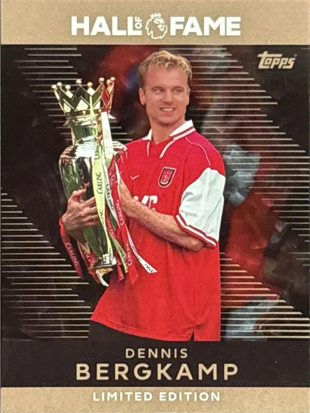 Topps Soccer Trading Card - Dennis Bergkamp Hall of Fame